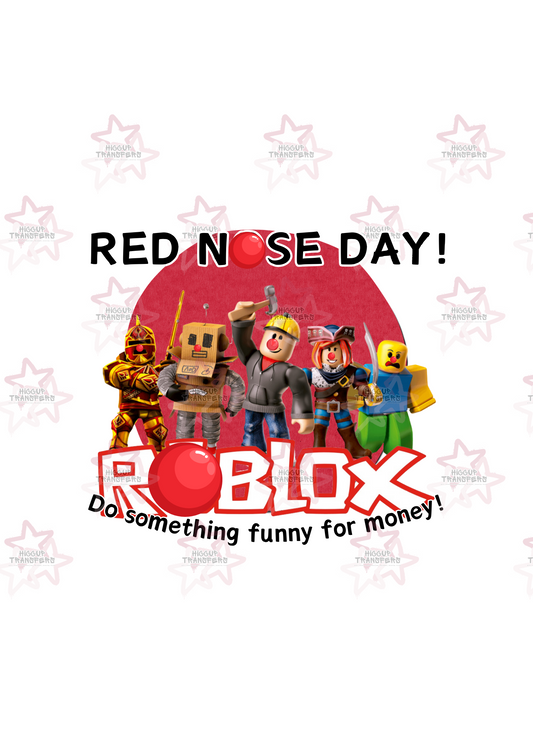 Roblocks | DTF Transfer | Hiccup Exclusive Design | Red Nose Day