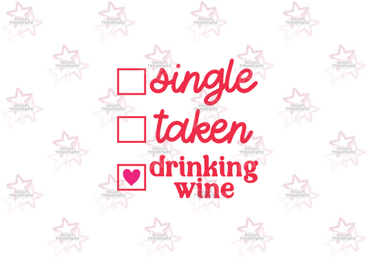 Drinking Wine | UVDTF 3” Decal