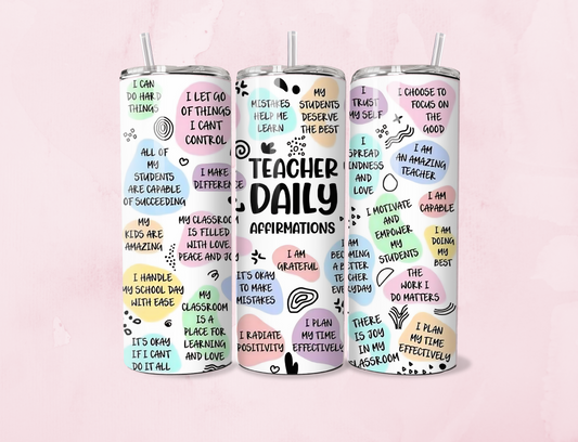 Teacher | 20oz Tumbler Sublimation Wrap