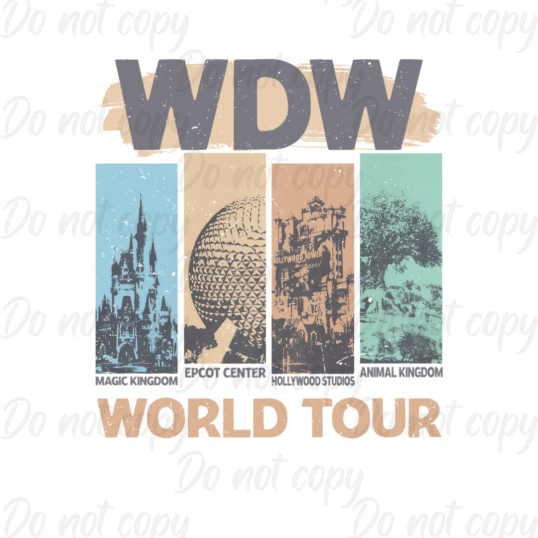 World Tour | DTF transfer