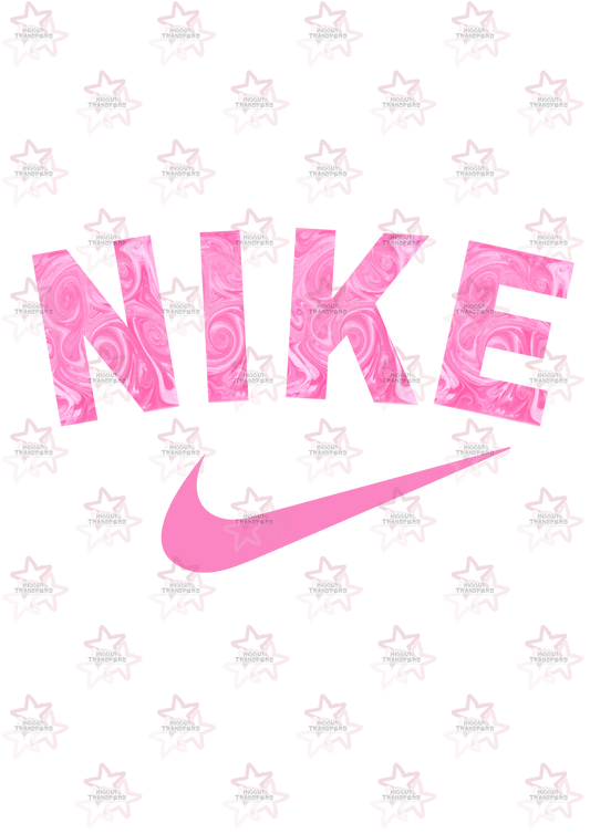 Pink Marble | DTF transfer | Hiccup Exclusive Design | Swoosh Tick