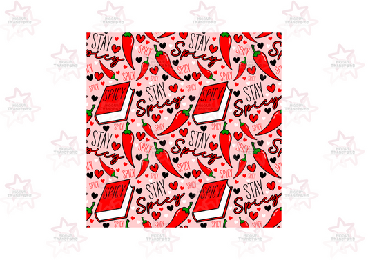 Stay Spicy | The Little Egg Studio | 20oz Sublimation Tumbler Wrap
