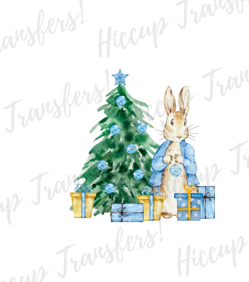 Blue Watercolour Rabbit | UVDTF 3” Decal | Hiccup Exclusive