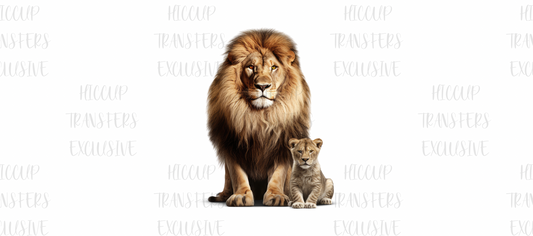 Lion and Cub | UVDTF 3” Decal