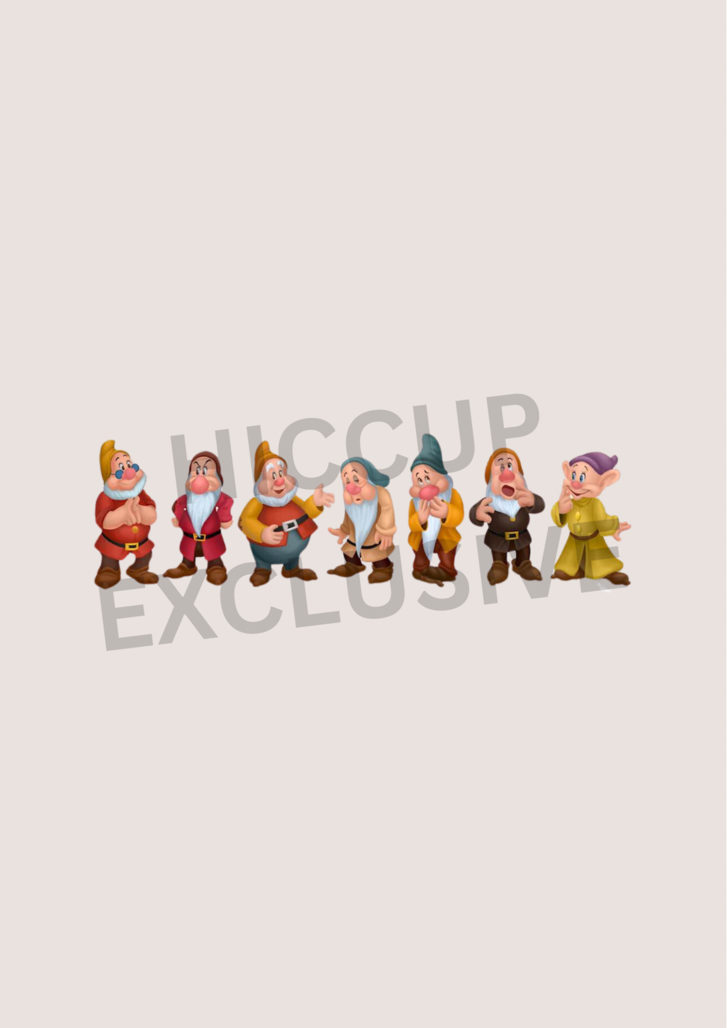 7 Dwarfs Spaced| DTF Transfer | Hiccup Exclusive Design