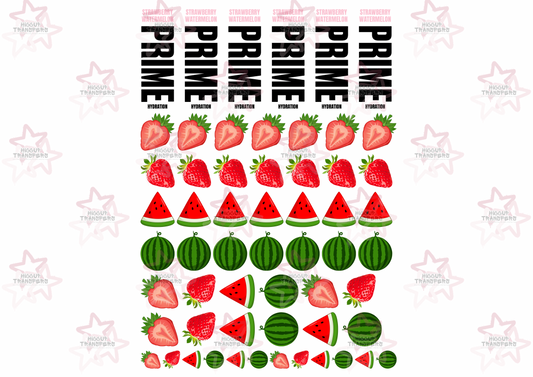 Strawberry Watermelon Prime A3 Decal Sheet