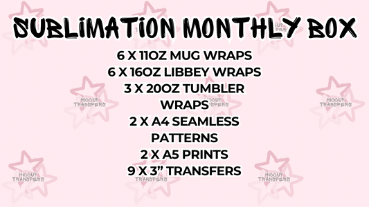 Monthly Sublimation Subscription Boxes