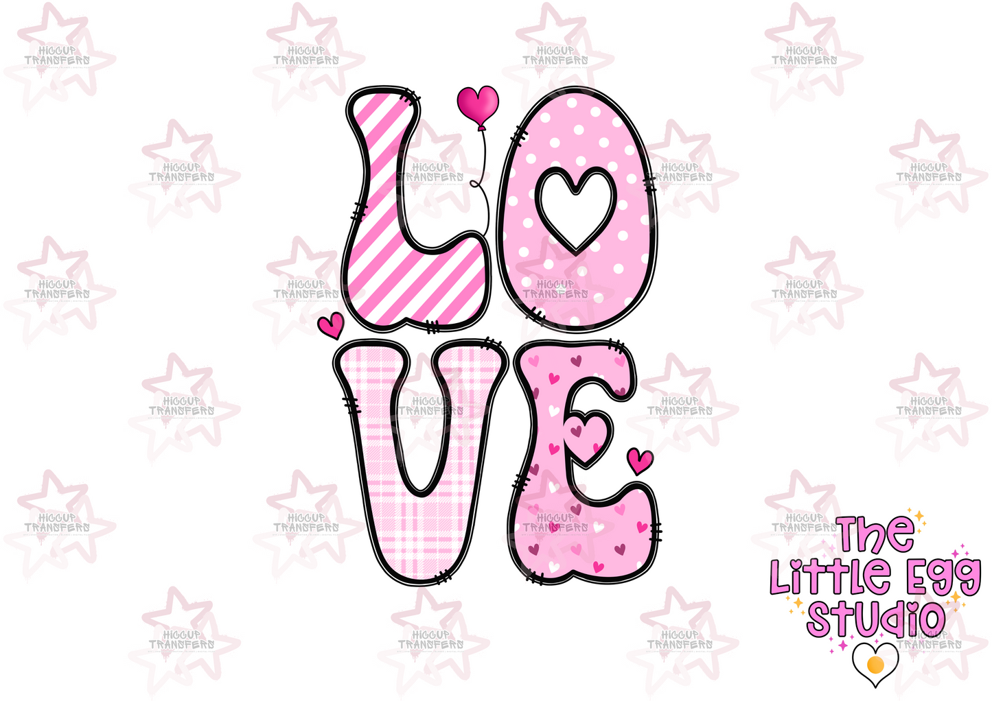 LOVE | The Little Egg Studio | 3” UVDTF Decal