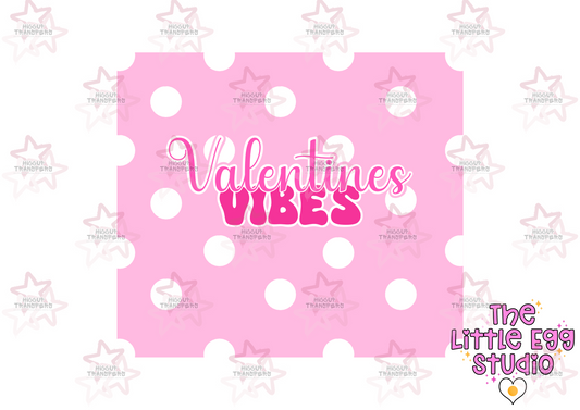 Pink Polka Dot Valentines Vibes | The Little Egg Studio | 20oz Sublimation Tumbler Wrap