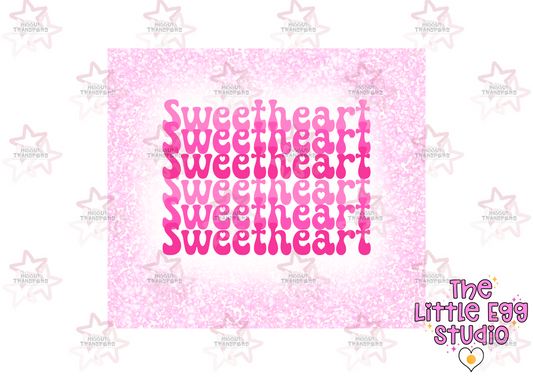 Sweetheart | The Little Egg Studio | 20oz Sublimation Tumbler Wrap