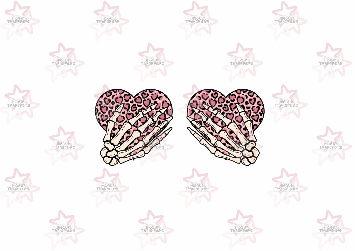 Skull Hand Hearts | DTF Transfer