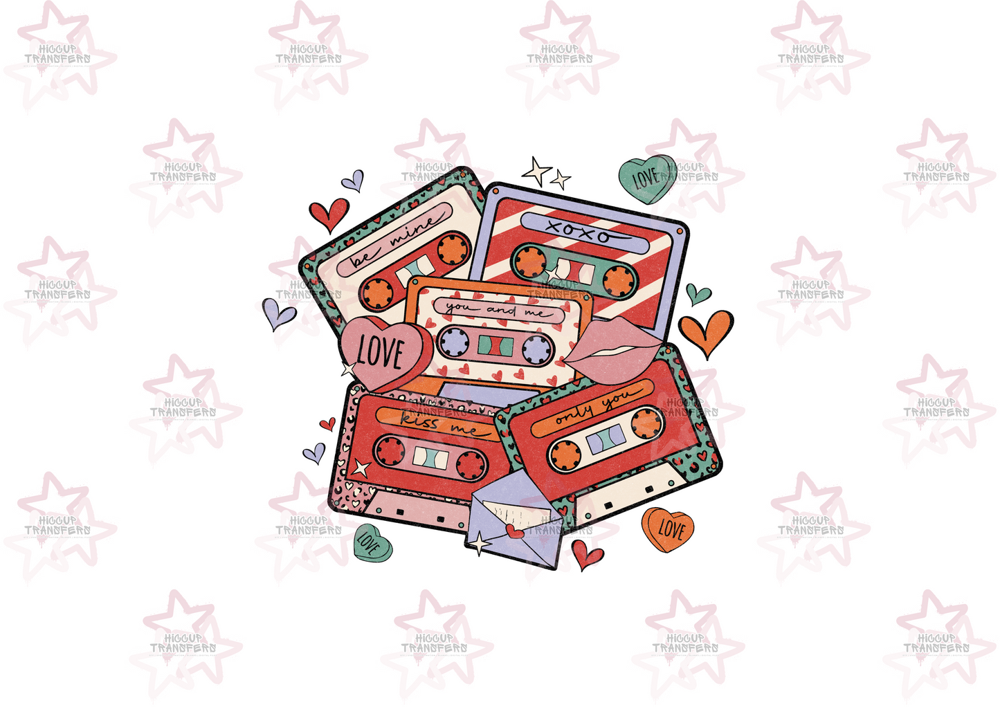 Valentines Tape Stack | DTF Transfer