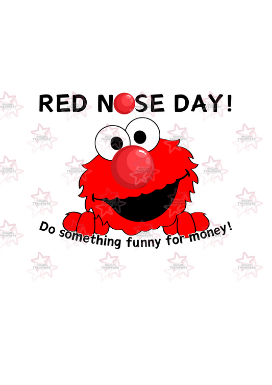 Elmo | DTF Transfer | Hiccup Exclusive Design | Red Nose Day