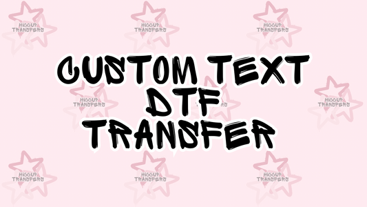 Custom DTF Name / Word Decal