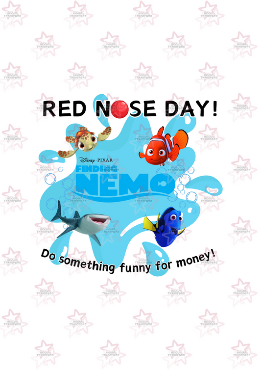 Fish Are Friends | DTF Transfer | Hiccup Exclusive Design | Red Nose Day