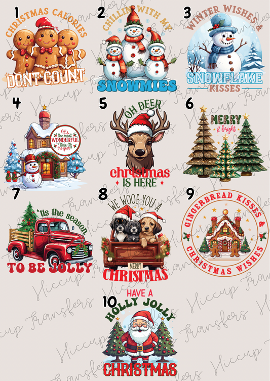 Christmas Designs 3 | DTF transfer