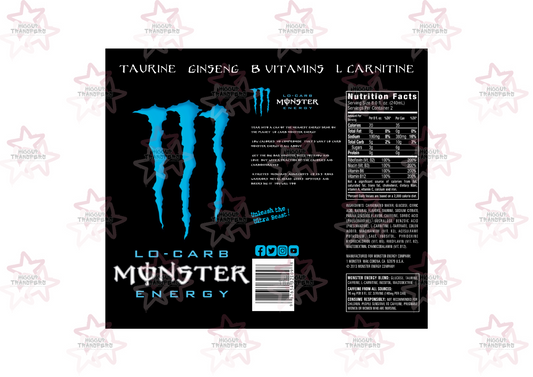 Monster Low Carb | 20oz Tumbler Sublimation Wrap