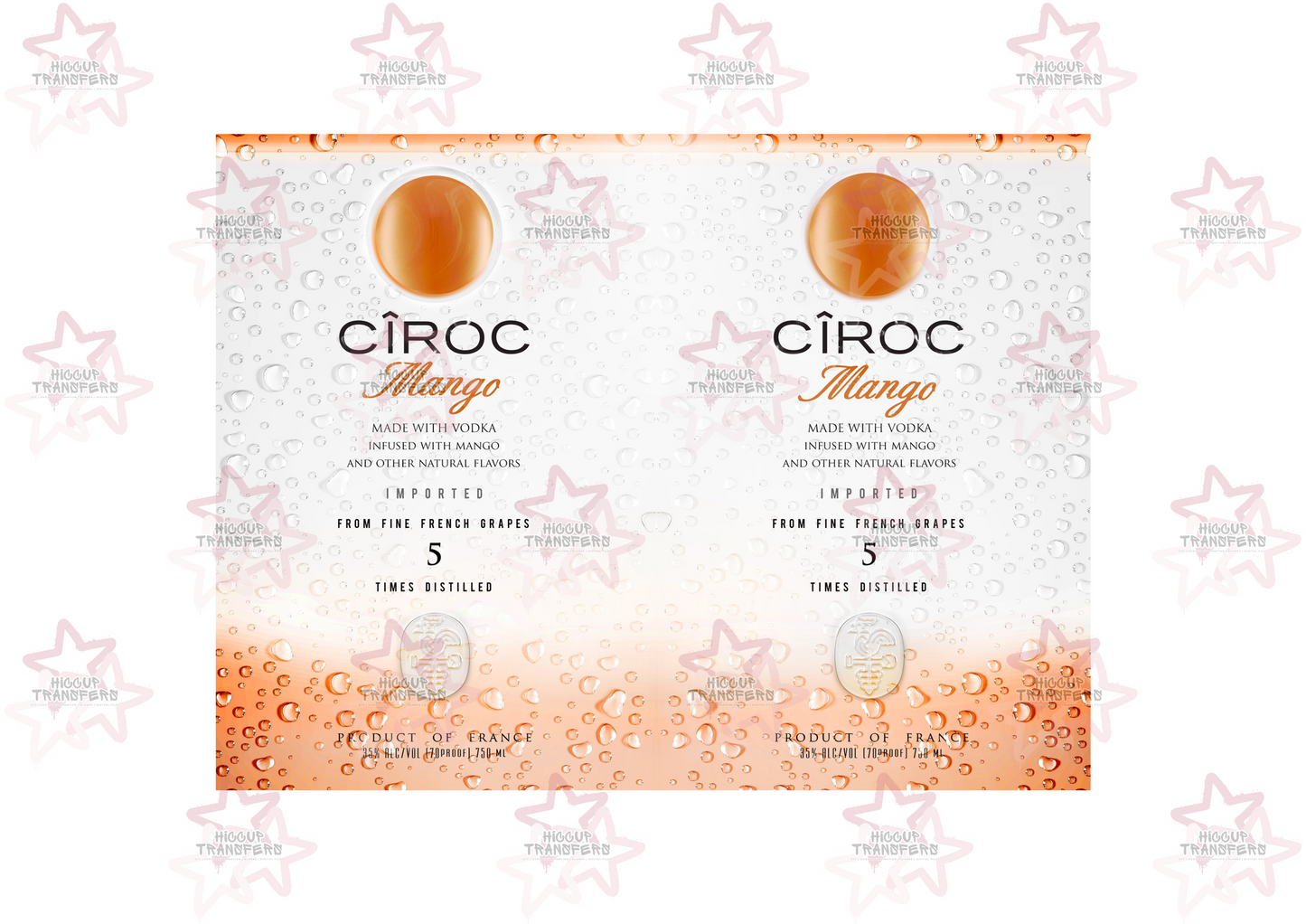 Ciroc Vodka Mango | 20oz Tumbler Sublimation Wrap