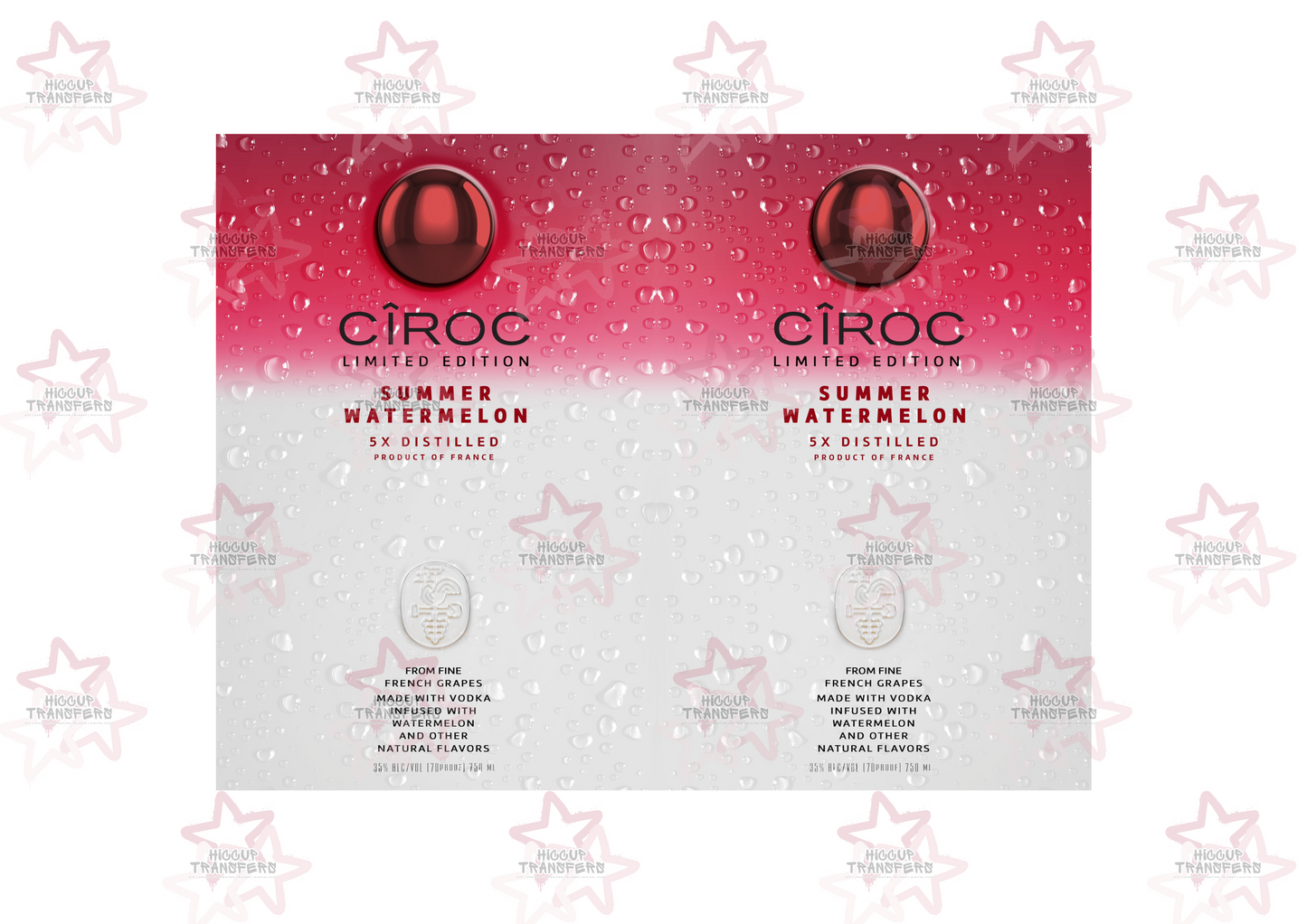 Ciroc Vodka Summer Watermelon | 20oz Tumbler Sublimation Wrap