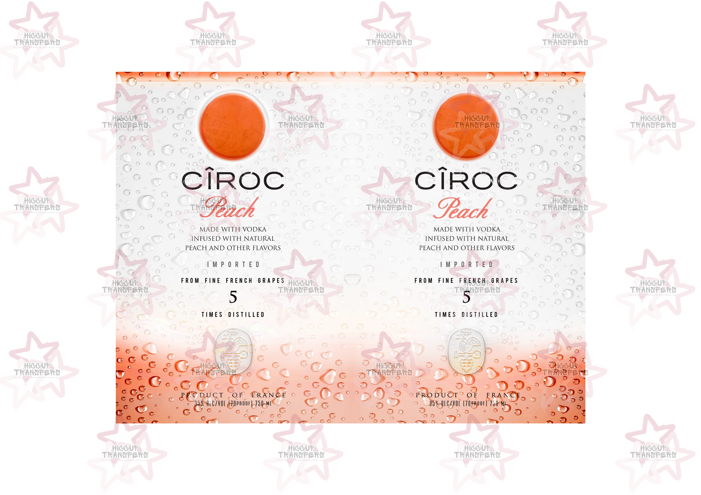 Ciroc Vodka Peach | 20oz Tumbler Sublimation Wrap