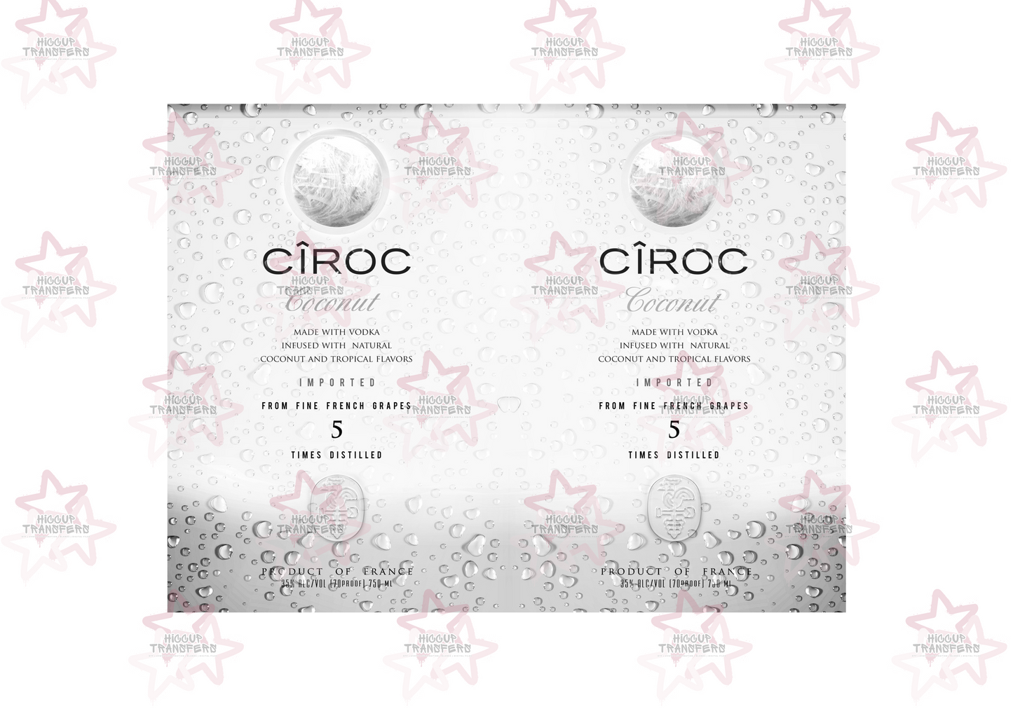 Ciroc Vodka Coconut | 20oz Tumbler Sublimation Wrap