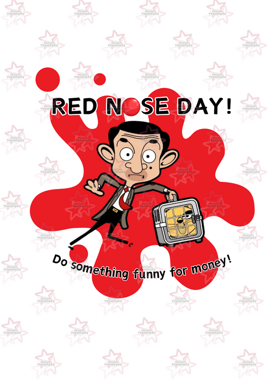 Mr. Bean | DTF Transfer | Hiccup Exclusive Design | Red Nose Day
