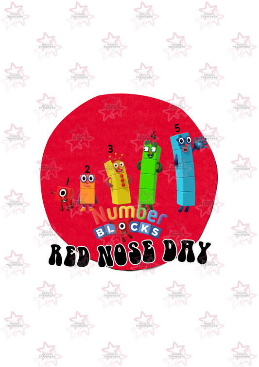 Numberblocks | DTF Transfer | Hiccup Exclusive Design | Red Nose Day