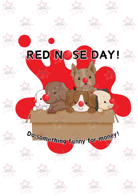 Dogs | DTF Transfer | Hiccup Exclusive Design | Red Nose Day