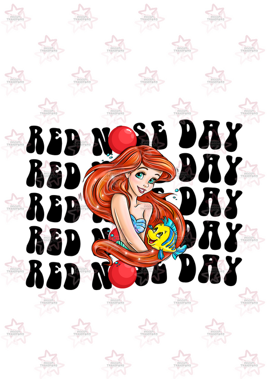 Princess 1 | DTF Transfer | Hiccup Exclusive Design | Red Nose Day Repeated Pattern Retro