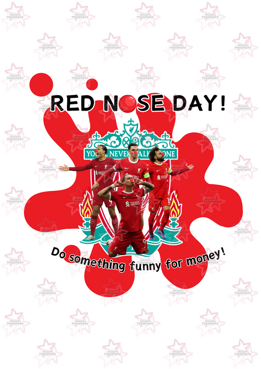 Liverpool with Players | DTF Transfer | Hiccup Exclusive Design | Red Nose Day Football