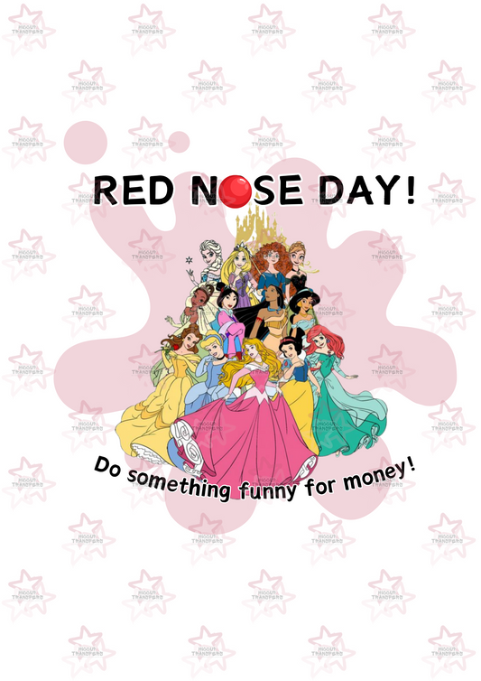 Princesses | DTF Transfer | Hiccup Exclusive Design | Red Nose Day