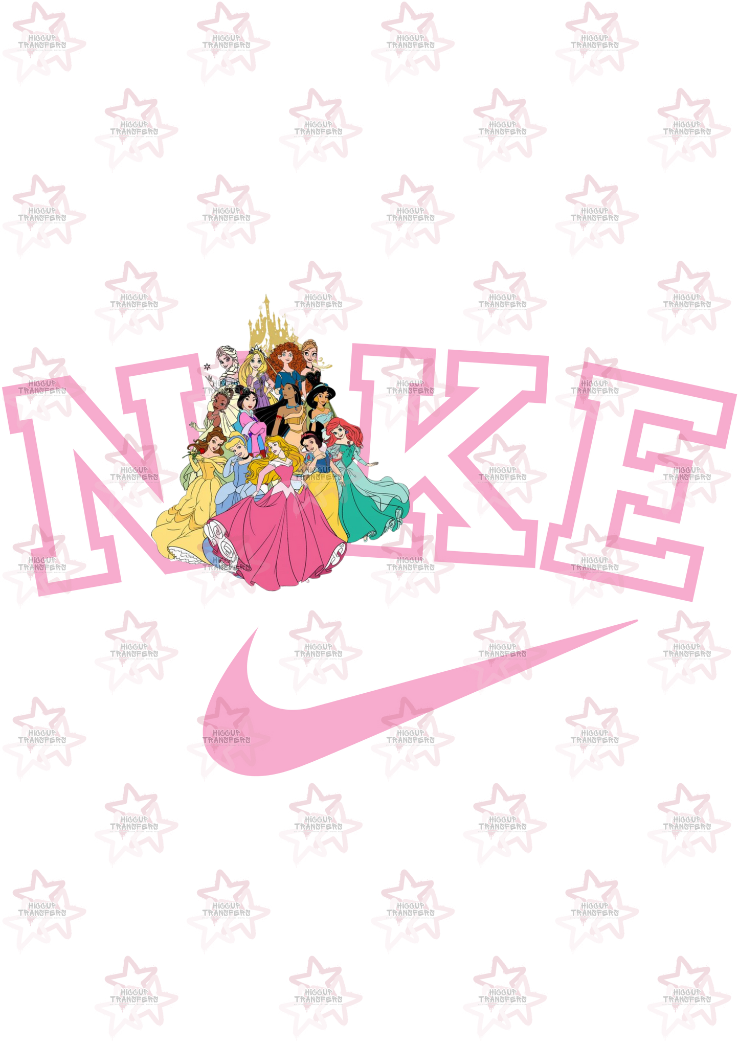 All The Princesses | DTF transfer | Hiccup Exclusive Design | Swoosh Tick