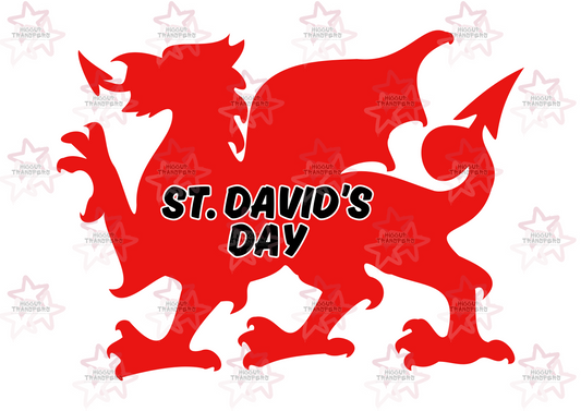St David’s Day Dragon | DTF transfer | Hiccup Exclusive Design