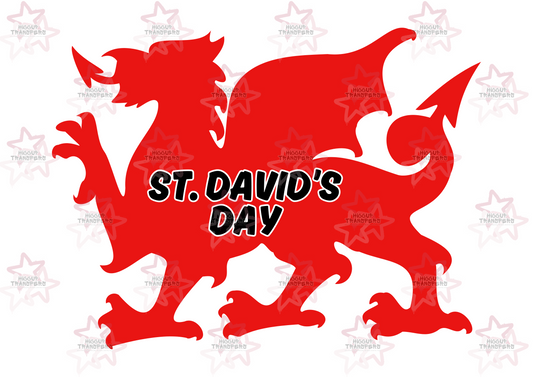 St. David’s Day Red Dragon | UVDTF 3” / 6” / 8” Decal