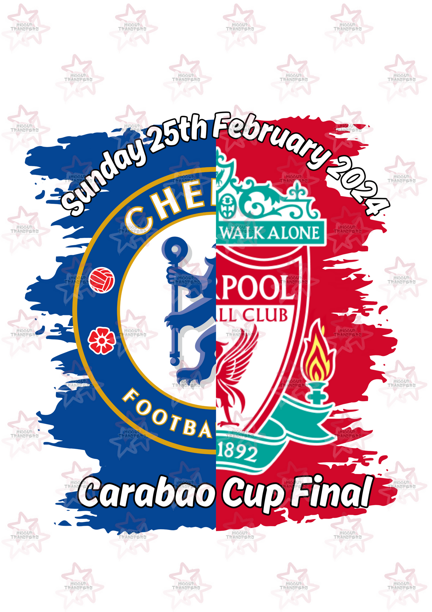 Chelsea Liverpool Carabao Cup Final | DTF transfer | Hiccup Exclusive Design