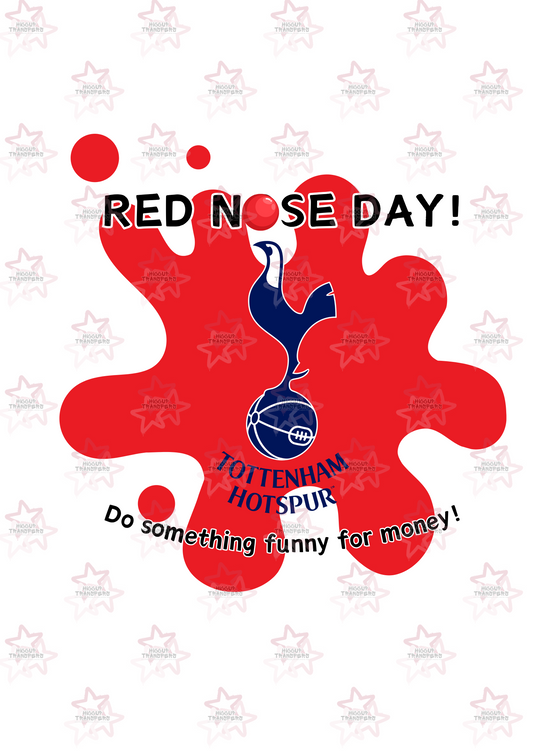 Spurs | DTF Transfer | Hiccup Exclusive Design | Red Nose Day Football