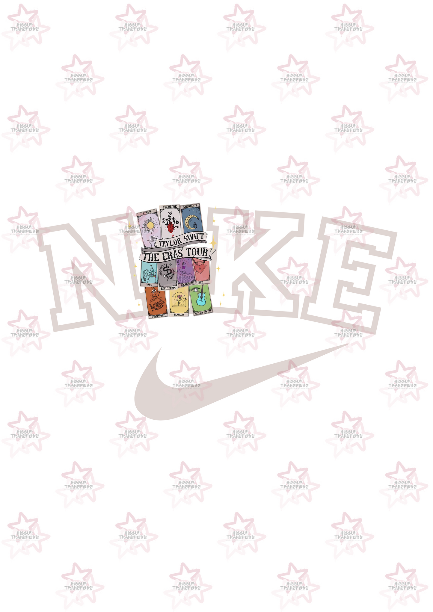 Swiftie Cards | DTF transfer | Hiccup Exclusive Design | Swoosh Tick