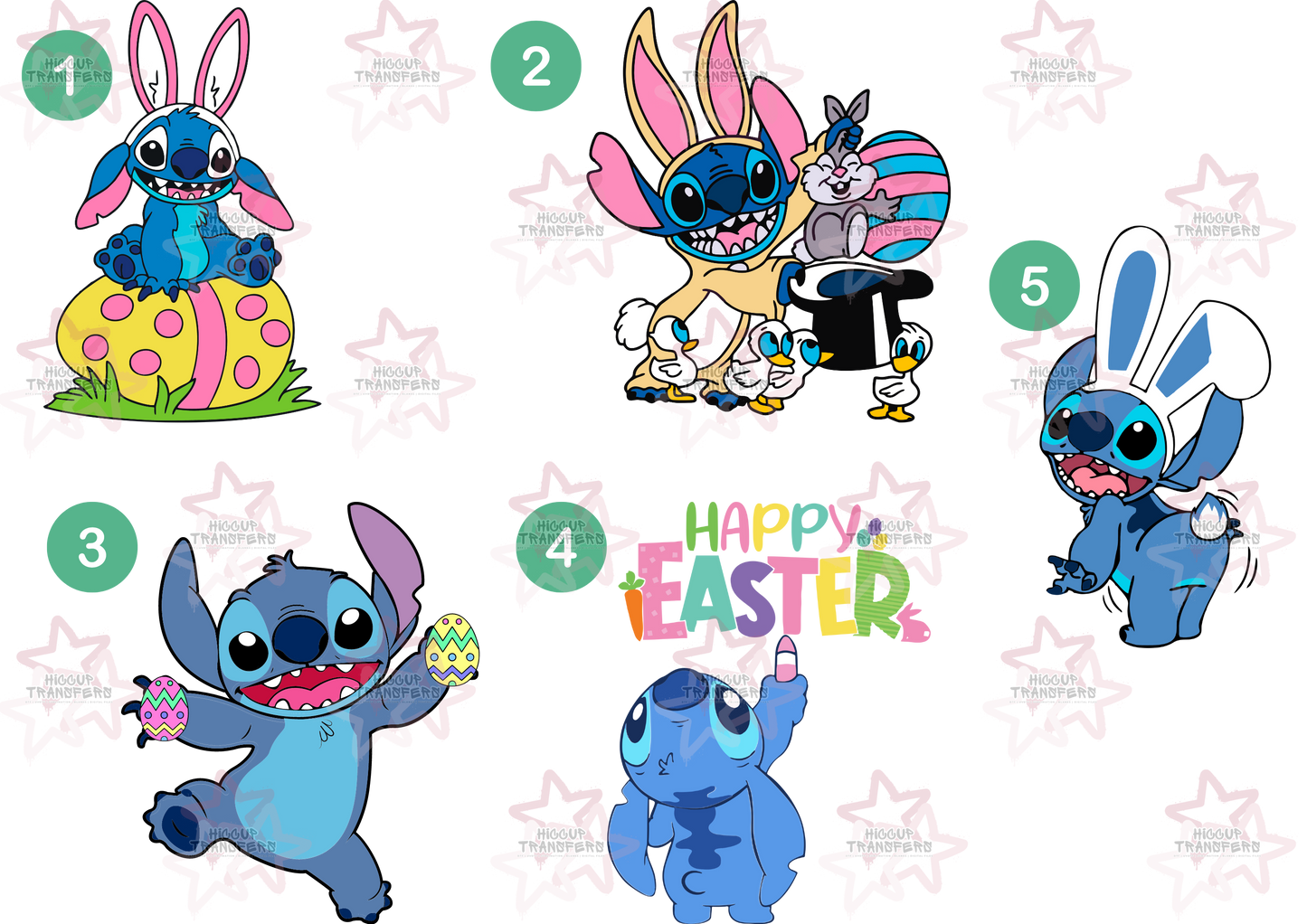 Blue Alien Choice Sheet | Easter | UVDTF 3” / 6” / 8” Decal