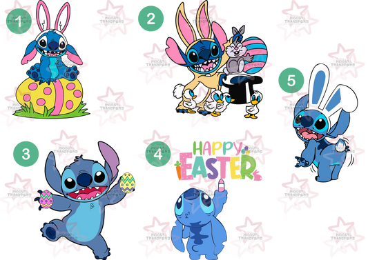 Blue Alien Choice Sheet | Easter | UVDTF 3” / 6” / 8” Decal