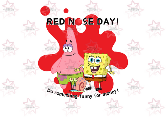 Sponge | DTF Transfer | Hiccup Exclusive Design | Red Nose Day