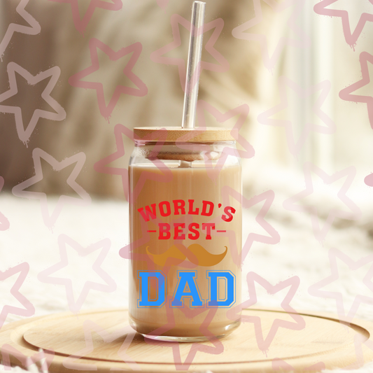 World’s Best Dad | Father's Day | UVDTF 3” Decal