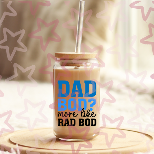 Rad Bod | Father's Day | UVDTF 3” Decal