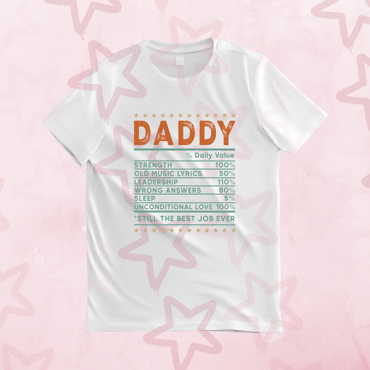 Daddy Ingredients | Father’s Day | DTF transfer