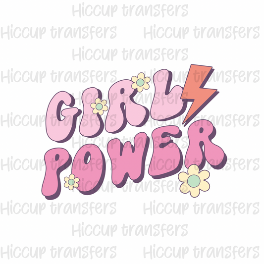 Girl power DTF transfer