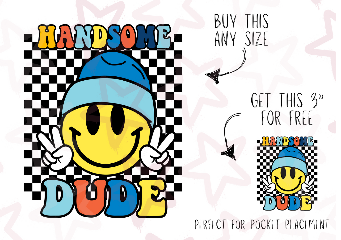Handsome Dude | Kids Slogan Designs | DTF transfer