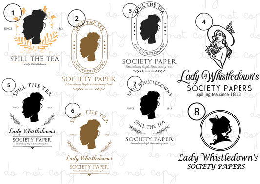 Lady Whistledown Papers Spill the Tea | UVDTF 3” Decal
