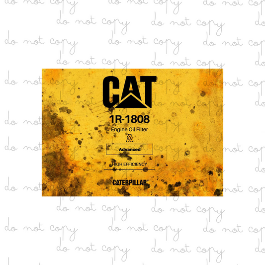 Yellow CAT | 20oz Tumbler Sublimation Wrap