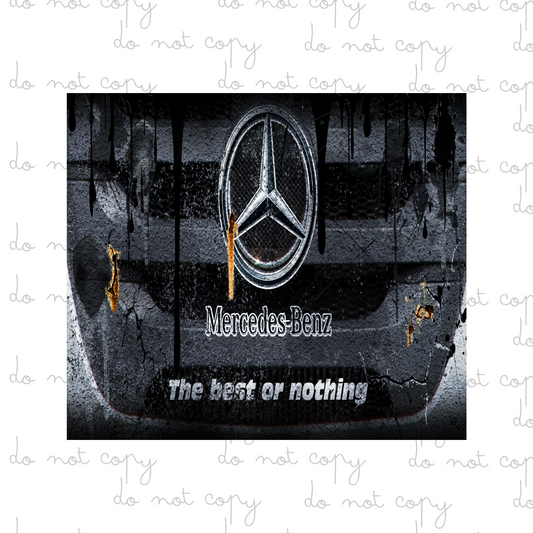 Mercedes Rust Effect | 20oz Tumbler Sublimation Wrap