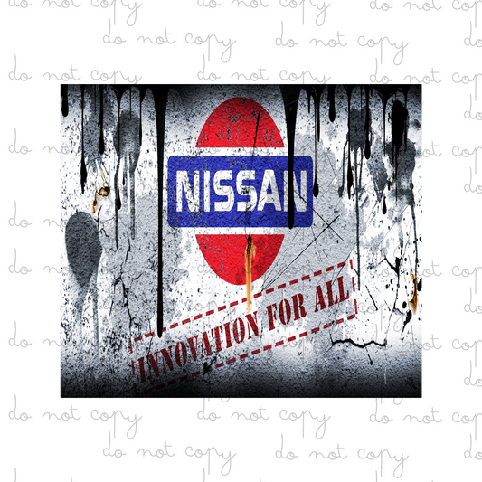 Nissan Rust Effect | 20oz Tumbler Sublimation Wrap