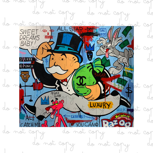 Monopoly Graffiti  | 20oz Tumbler Sublimation Wrap